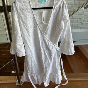 Melissa Odabash White Eyelet Dress